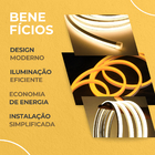 Perfil Flexível Sobrepor 20m 14mm Ip65 Com Led 6500k Iluminaç