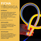 Perfil Flexível Sobrepor 20m 20mm Ip65 Com Led 3000k Iluminaç