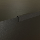 Perfil L Abas Desiguais PVC 1mx20mmx10mm Preto Fosco