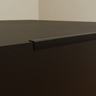 Perfil L Abas Iguais PVC 1mx25mmx25mm Preto Fosco