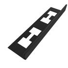 Perfil L Inox 304 Esc, Preto  L2mm A1,0cm C2m