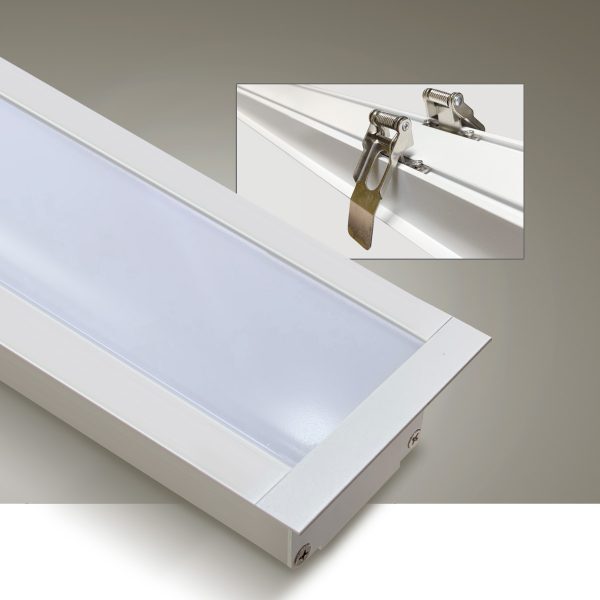 Perfil Led Embutir – Pf-5035-r/1 Branco 65x35mm – 1000mm