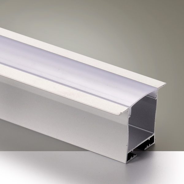 Perfil Led Embutir - Pf-3628/2 Branco 36x27mm – 2000mm