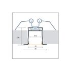 Perfil Led Embutir - Pf-3628/3 Branco 36x27mm - 3000mm