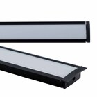 Perfil Linear De Embutir 1m Em Alumínio P/fita Led C/trava Fi