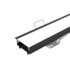 Perfil Linear De Embutir 1m Em Alumínio P/fita Led C/trava Fi