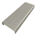 Perfil Listelo, U Aço 304 Esc Prata A9mm L11mm C3m