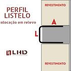 Perfil Listelo, U Aço 304 Escovado, Bronze A9mm L11mm C2m