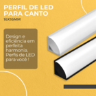 Perfil Para Canto De Sobrepor 2m Para Moveis Marcenaria Led A