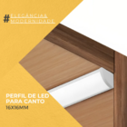 Perfil Para Canto De Sobrepor 2m Para Moveis Marcenaria Led B