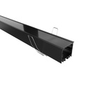 Perfil para Fita de LED Embutir Largo Preto 26cm X 2m Luminatti