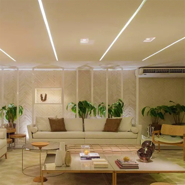 Perfil Para Fita Led Sobrepor No-frame 30x55x3000mm - Cinza -