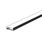 Perfil para LED 2m IP20 Preto Sobrepor Luminatti