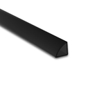 Perfil de Transição para Parede e Piso de Sobrepor 3M Preto 1,2cm Alumínio