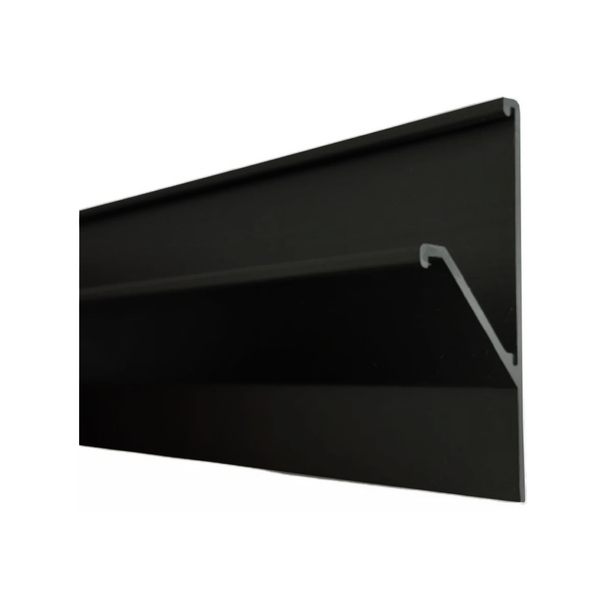 Perfil Puxador Com Película Y Preto 3m - Rfc