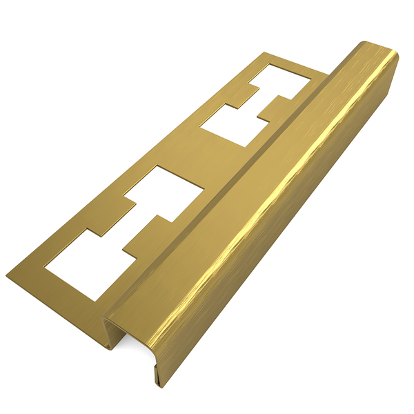 Perfil Quadrado Aço 304 Esc Dourado A12mm L10mm C2m