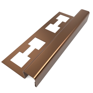 Foto de Perfil Quadrado, Aço Inox 304, Brilho, Marrom - 12 X 12 X 200