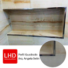 Perfil Quadrado Aço Inox 304, Escovado - 12 X 12 X 2700 Mm