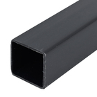 Perfil Quadrado PVC 2m x 25mm Preto Tecnoperfil