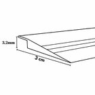 Perfil Redutor 3,2mm Alumínio Natural Para Piso - 3 Metros