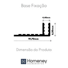 Perfil Redutor Metálico Com Base De Fixação Para Piso Laminad