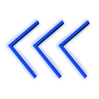 Perfil Seta De Led 50x50cm Sobrepor 35mm + Fita Azul + Fonte