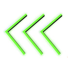 Perfil Seta De Led 50x50cm Sobrepor 35mm + Fita Verde + Fonte