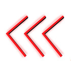 Perfil Seta De Led 50x50cm Sobrepor 35mm + Fita Vermelho + Fo