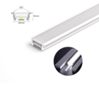 Perfil Slim Embutir Com Aba 20mm X 10mm, Branco 1 Metro - Ag