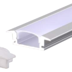 Perfil Slim Embutir Prata 2 Metros Fita Led Gaya