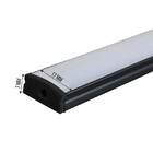 Perfil Sobrepor Alumínio Preto 17x7mm X 1 Metro Para Fita De