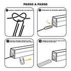 Perfil Sobrepor Flexível Silicone 2m P/ Fita De Led 20x10mm