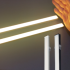 Perfil Sobrepor Led 17x7mm Preto 2x1m Applicato Ilunato