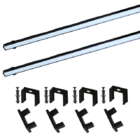 Perfil Sobrepor Led 18x14mm Preto 2x1m Aprire Ilunato