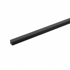 Perfil Sobrepor Para Fita Led 2 Metros Preto Difusor Fumê