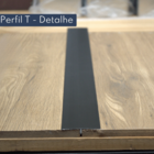 Perfil T Mesmo Nível Em Alumínio Para Piso Laminado - Homeney