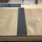 Perfil T Mesmo Nível Em Alumínio Para Piso Laminado - Homeney