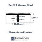 Perfil T Mesmo Nível Em Alumínio Para Piso Laminado - Homeney