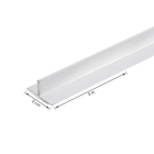 Perfil T para Piso de Embutir 3M Branco 2cm Alumínio