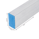 Perfil Tubo Retangular Alumínio 2m x 23mm Natural Decal
