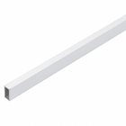 Perfil Tubo Retangular Alumínio 3m x 12,7mm Branco Decal
