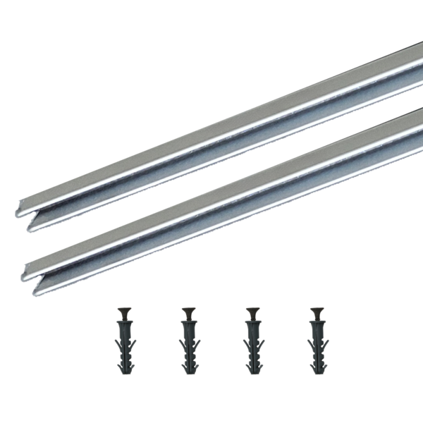 Perfil U Para Neon De Led 8x12mm Branco 2x1m Rischio Ilunato