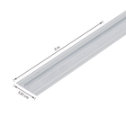 Perfil Vertical Reto Alumínio 3m x 38,1mm Prata Tamlyn