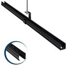 Perfilado Perfurado 38x38x1000mm #24 Cor Preta Seb Brasil