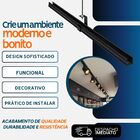 Perfilado Perfurado 38x38x1500mm #24 Cor Preta Seb Brasil