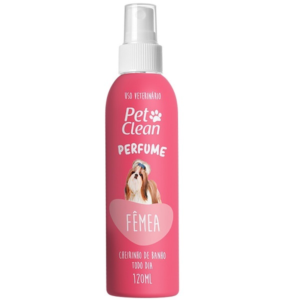 Perfume Para Cachorro Gato Pet Clean Banho E Tosa 120ml - Fem