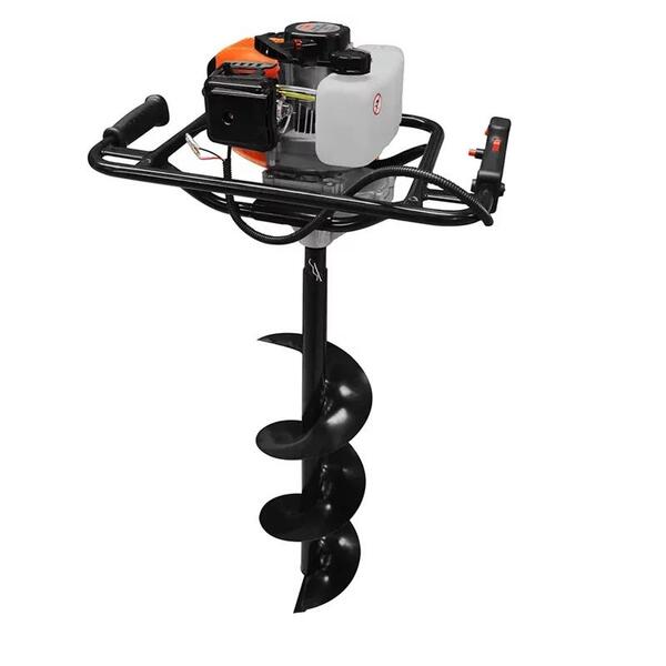 Perfurador De Solo À Gasolina 52cc Com Broca 80x20cm Terra-ps