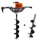 Perfurador De Solo Carbon Fak A Gasolina Broca 80x15cm + 80x2