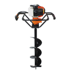 Perfurador De Solo Gasolina 52cc C/broca 80x20 + 80x30 + Exte