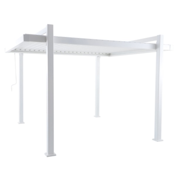 Pérgola  Bioclimático em Alumínio 247x320cm Branco Clima Odyssea Naterial